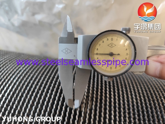ASME SA312 TP347 Tubo serrato HFW in acciaio inossidabile con fascia di pinna inossidabile per economizer