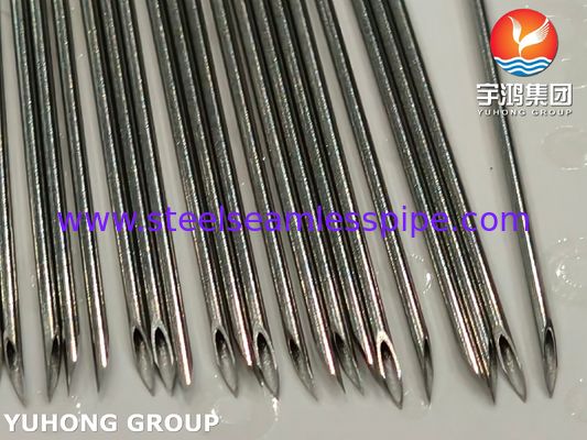 Agoletta da iniezione con punta a lancetta 21G, tubo per ago in acciaio inossidabile medicale ISO7864 SUS304