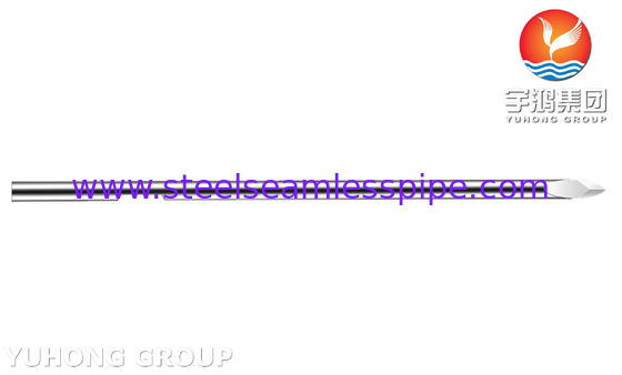 30G in acciaio inossidabile Lancet di sangue a scanalatura, Bevel Solid Tip Needle Tube per la raccolta del sangue, ISO9626