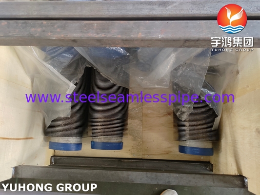 ASME SA312 TP347H Stainless Steel Seamleess Pipe With SS Fin Strip For Heater