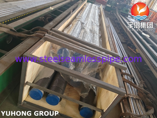 ASME SA312 TP347H Stainless Steel Seamleess Pipe With SS Fin Strip For Heater