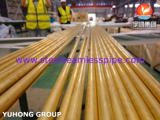 ASME SB111 C68700 Seamless Brass Tubes O61 For Heat Exchanger