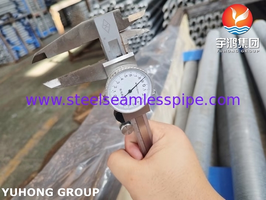 Stainless Steel Fin Tube ASTM A249 TP304L L Type With Aluminium Strip For Air Cooler