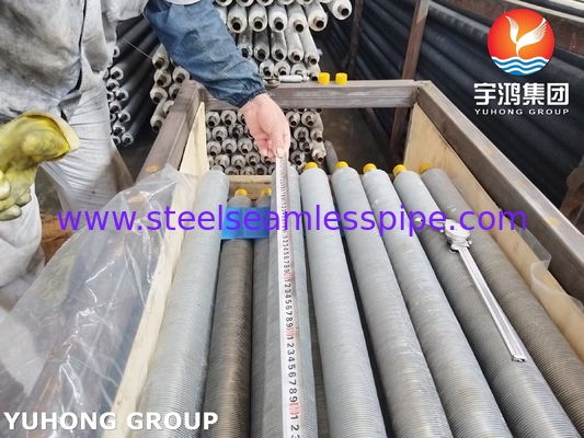 Stainless Steel Fin Tube ASTM A249 TP304L L Type With Aluminium Strip For Air Cooler