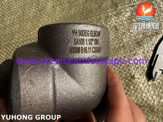 ASME SA105 Fitting in acciaio al carbonio forgiato con presa saldata B16.11