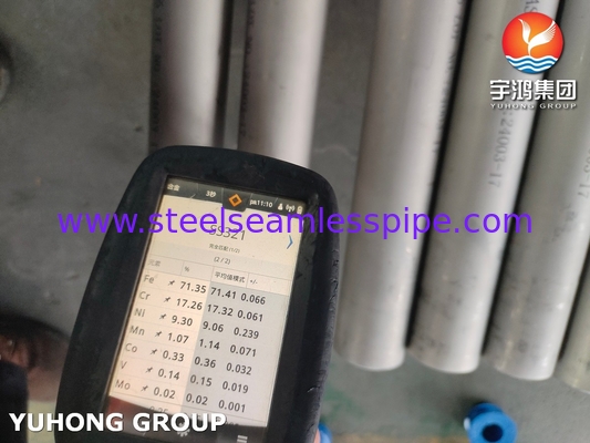ASTM A312 TP321 Tubo senza cuciture in acciaio inossidabile brillante ricoperto per industria petrolifera