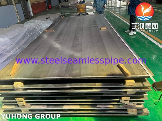 Piastra rivestita da esplosivo ASME SA516 Gr.70 Rivestimento in acciaio al carbonio ASME SB127 Monel 400