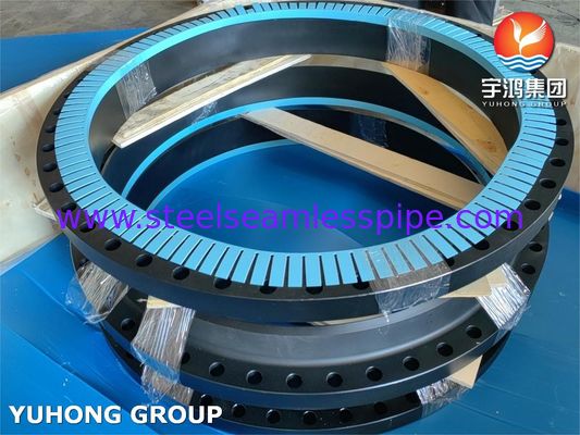 Flangia a saldare a collo in acciaio al carbonio ASTM A105 - B16.47 Serie B, Classe 300/600, Attacco per tubi