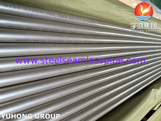 ASME SB111 UNS C71500 Tubo di rame e nichel CuNi 70/30 Tubo di condensazione senza cuciture