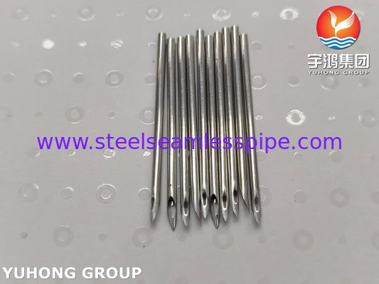 SUS304 Punta oculare posteriore a forma ovale Fistola arteriovenosa Tubo a ago per emodialisi