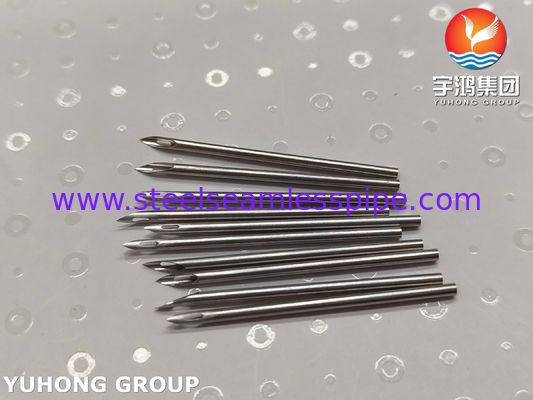 SUS304 Punta oculare posteriore a forma ovale Fistola arteriovenosa Tubo a ago per emodialisi