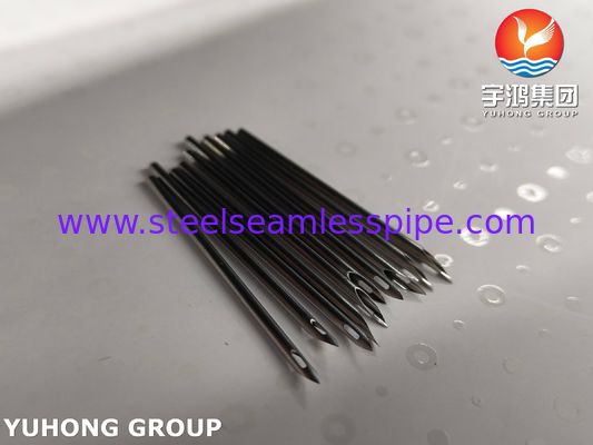 SUS304 Punta oculare posteriore a forma ovale Fistola arteriovenosa Tubo a ago per emodialisi