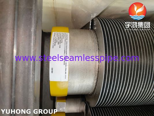 Tubo alettato a spirale solido saldato ad alta frequenza HFW ASTM A376 TP347H con 11Cr utilizzato nell'industria petrolchimica, energetica e in altri settori