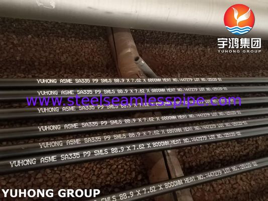 ASTM A335 P9 Tubo di caldaia senza saldatura in acciaio legato per centrali elettriche Rafinerie di petrolio Petrochimica