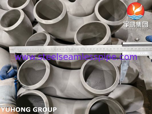 Raccordo per tubi in acciaio inossidabile ASTM A403 WP321H ASME B16.9 saldato di testa gomito a 180°