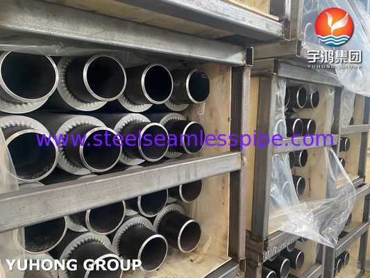 ASTM A106 GR.B tubo senza cuciture in acciaio al carbonio tubo a pinna solida per forno