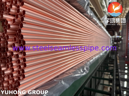 ASTM B111 / ASME SB111 Tubo in rame C12200 per condensatori e scambiatori di calore