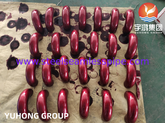 Curva a gomito di ritorno in acciaio duplex ASTM A815 S32205 per centrale elettrica