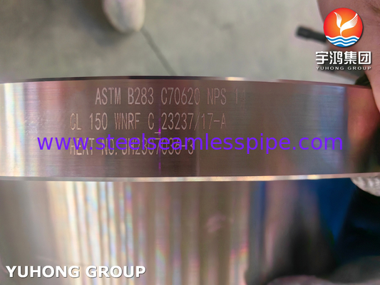 ASTM B283 C70620 Flange in lega di rame e nichel per applicazioni marine