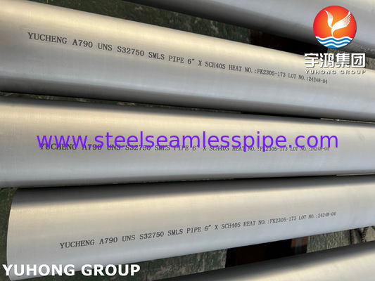 Tubo senza saldatura in acciaio inossidabile duplex ASTM A790 S32750 per condotte e centrali elettriche