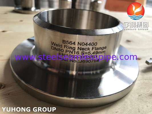 N04400 Flanche WNRF Conformi alla norma ASTM B564 Flanche resistenti alla corrosione ad alte prestazioni