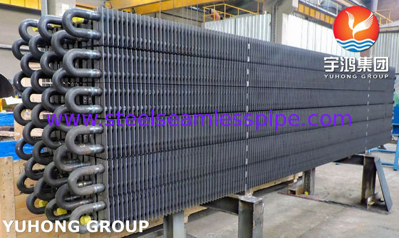 Tubo in acciaio al carbonio senza saldatura ASTM A106 Gr.B con alette di tipo H quadrate per radiatore