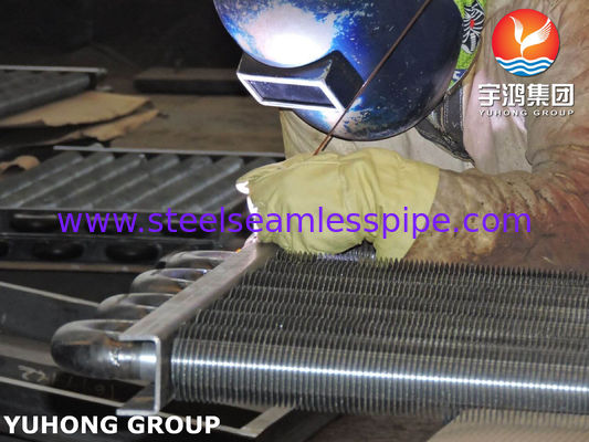 Tubo in acciaio al carbonio senza saldatura ASTM A106 Gr.B con alette di tipo H quadrate per radiatore