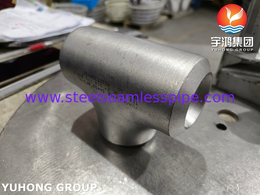 Tee a pressione in acciaio inox WP316L conforme ASTM A403 per saldatura di testa