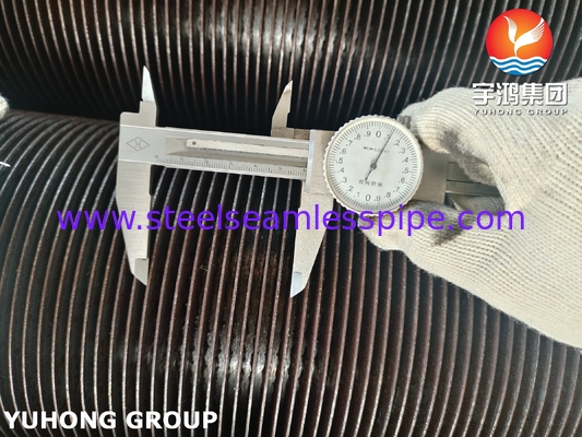 Acciaio al carbonio A106 GR.B tubo a pinne a spirale per riscaldatore ed economizer