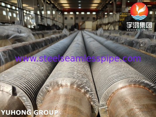 ASME SA335 P22 Tubo senza cuciture in acciaio legato HFW Tubo a pinna solida per sistema HRSG