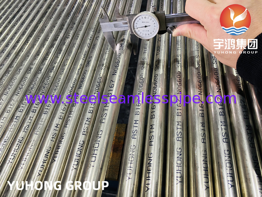 ASTM B167 UNS N06600 Tubo in lega di nichel senza saldatura Inconel 600 Tubo per scambiatori di calore