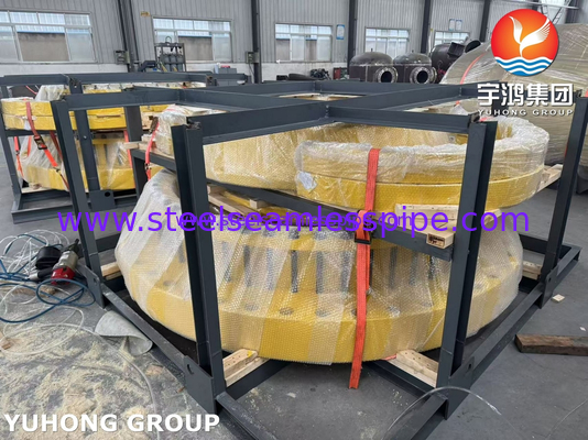SA266 GR2 Fabbrica di prova idraulica in acciaio al carbonio per scambiatori di tubi e conchiglie, conforme alla NACE MR0175