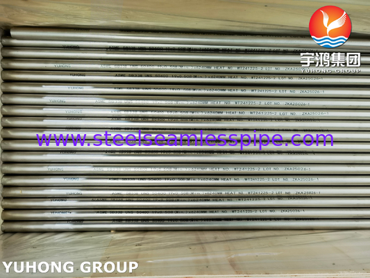 ASME SB338 UNS R50400 Tubi in titanio senza saldatura per condensatori ed scambiatori di calore