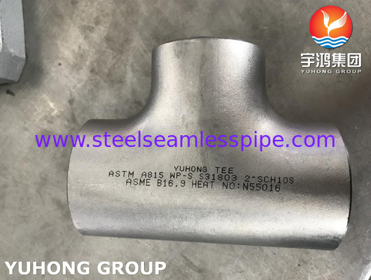 ASTM A815 S31803 Fitting Tee B16 in acciaio inossidabile duplex9