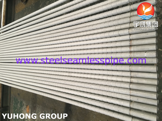 TP304 / TP304L TP316 / TP316L Tubi a pinna corrugati in acciaio inossidabile per scambiatori di calore