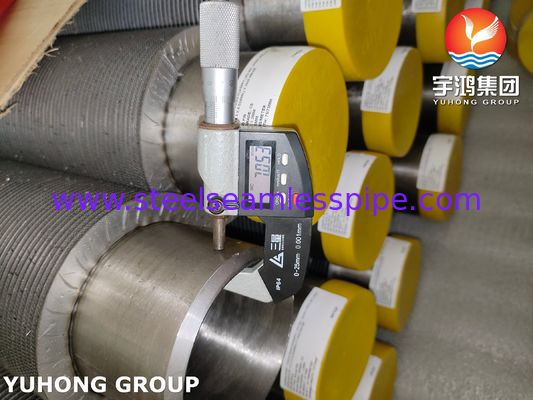 Tubo ASTM A376 TP347H con pinne CS tubo HFW Fin, soluzione resistente al calore di livello professionale
