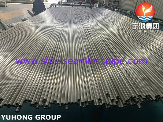 ASTM A249 TP304 Tubo per scambiatori di calore saldato in acciaio inossidabile brillante ricoperto