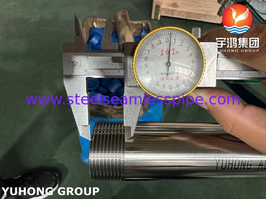 Tubo sanitario ASME SA270 TP304 in acciaio inossidabile ricotto brillante (estremità filettata)