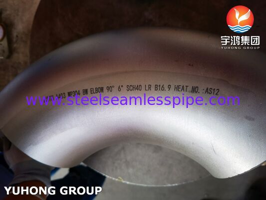ASTM A403 WP304/WP304L Stainless Steel Elbow, Buttweld Fitting, ASME B16.9