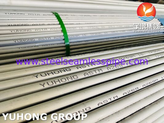 Tubo senza saldatura in acciaio inossidabile ASTM A269 TP304L / 03Х18Н11 per servizi corrosivi