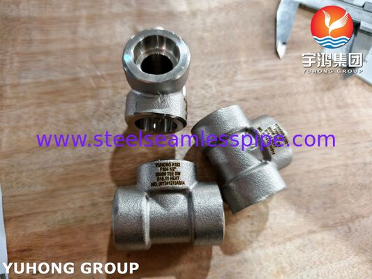 Raccordi forgiati ASTM A182 F304 1.4301 SW, Nipplo, Sockolet, Tee, Gomito, Giunto MSS SP-97