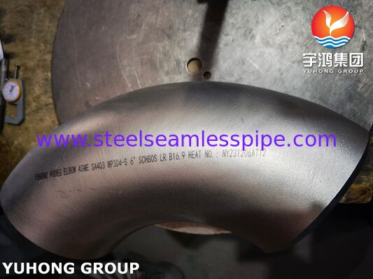 ASTM A403 WP304 Acciaio inossidabile con montatura a gomito saldata a poppa