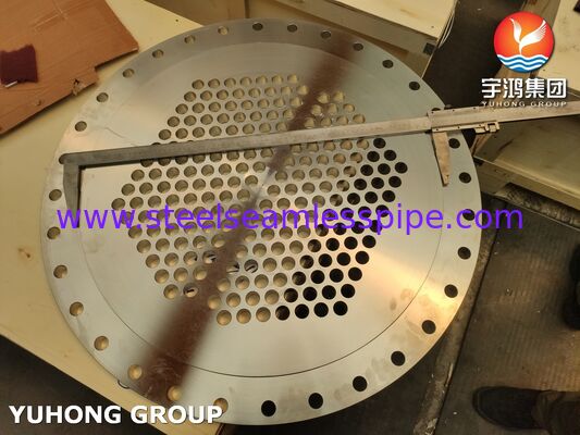 Tubi di servizio per scambiatori di calore, piastra tubiera ASME SA240 SS304 100% UT