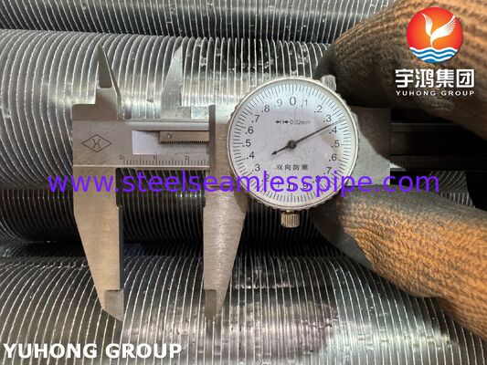 Tubo a pinne estruso - base in acciaio al carbonio ASTM A179 / pinne in alluminio 1060 per scambiatori di calore