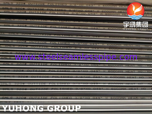 ASTM A269 TP316L BA Tubo senza cuciture in acciaio inossidabile per impianti alimentari 320# esterno lucido