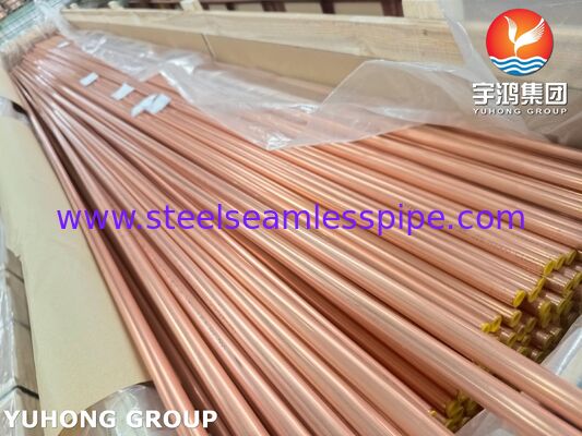 JIS H3300 C1220T Tubo senza cuciture in rame e acciaio fosforo deossidato