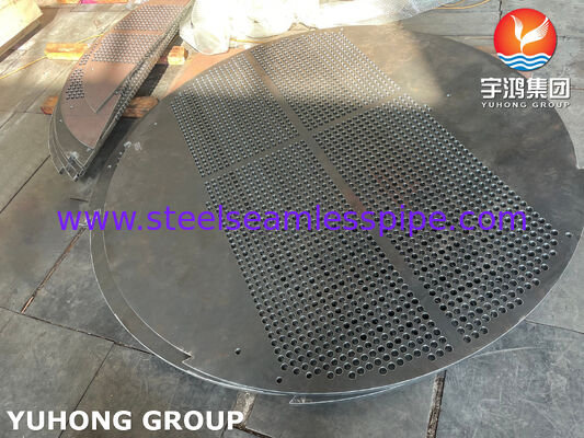 Piastra di sostegno in acciaio al carbonio ASME SA516 GR 70 per scambiatori di calore