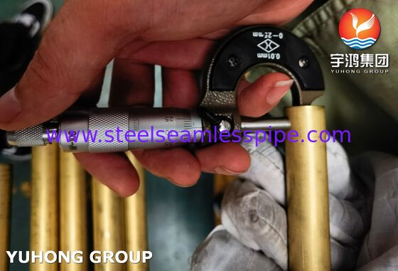 Applicazione del condensatore e dello scambiatore di calore ASTM B111 C68700 Tubo di rame e nichel