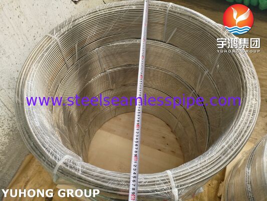ASTM A269 TP316L Tubo a bobina ricoperto di acciaio inossidabile per applicazioni industriali a fluidi