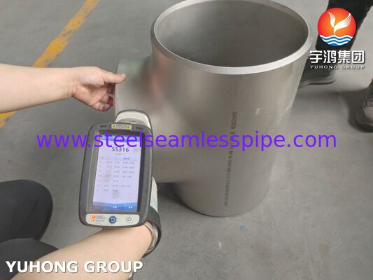 Raccordo ASTM A403 WP316L-S, gomito per tubi senza saldatura in acciaio inossidabile